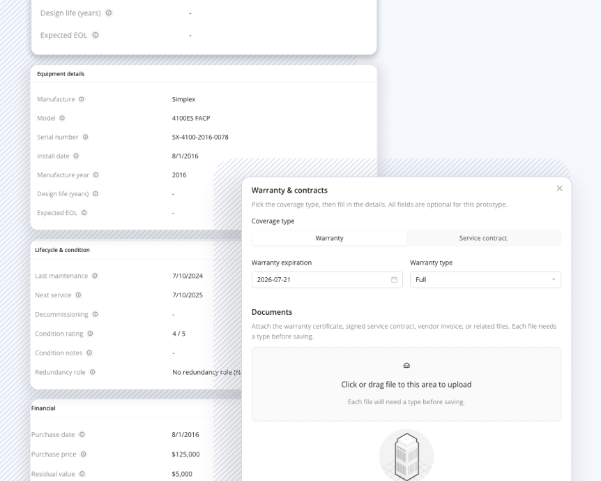 Asset registry dashboard