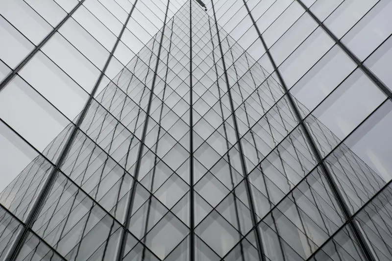 Commercial office building facade