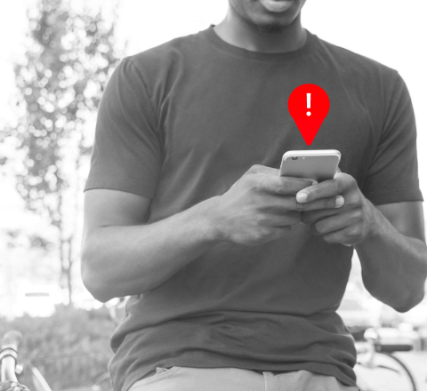 Mobile alert notification for an issue flagged in real time