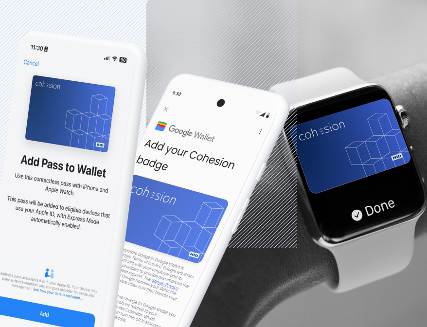 Mobile credential + wallet pass