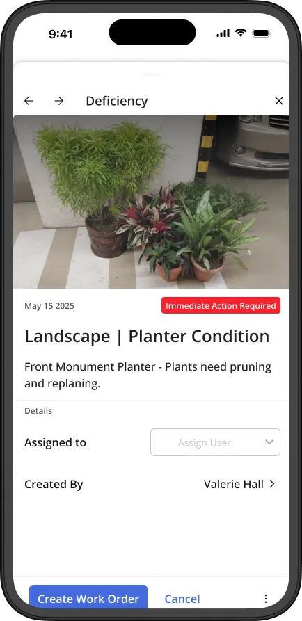 Cohesion app: elevator call, inspections, reservations, and visitor pass screens
