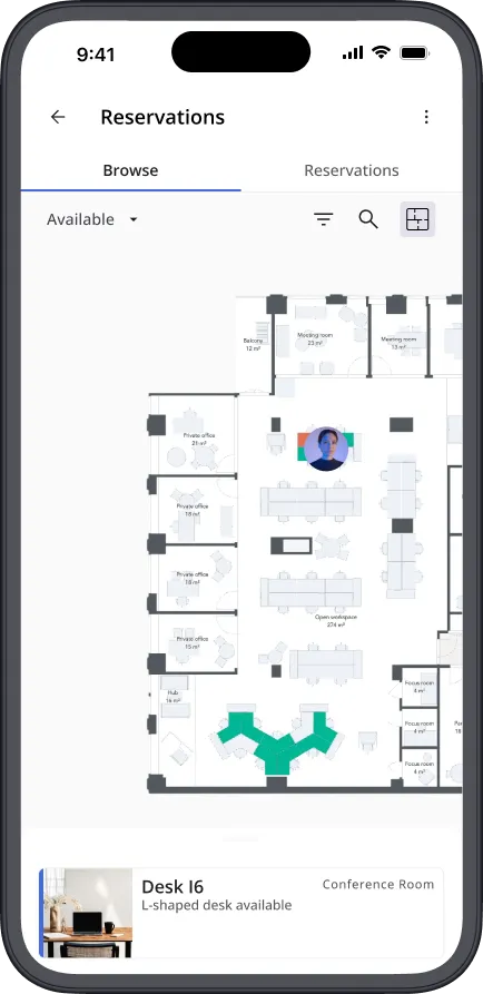 Cohesion app: temperature controls, events, reservations, and mobile keycard screens