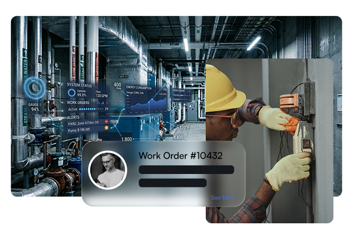 Property and facility management operations in a modern building